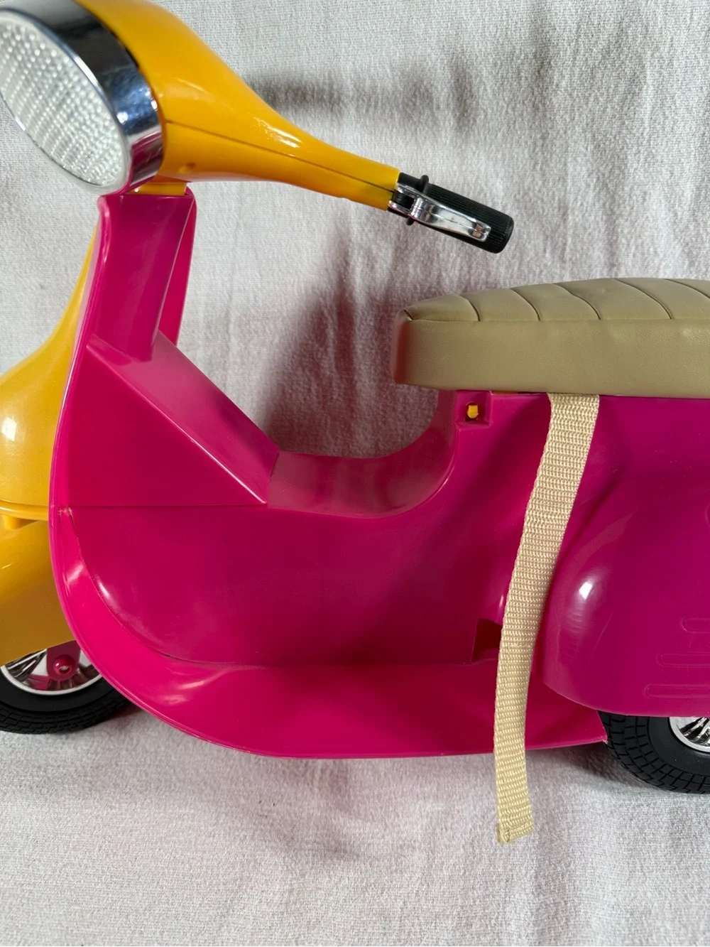 Our Generation Battat 18” Doll Pink and Yellow Motorcycle